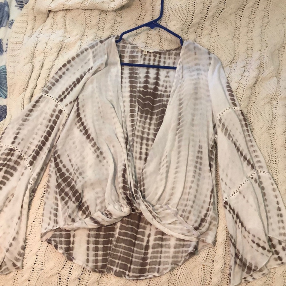 boho tie die Promesa blouse